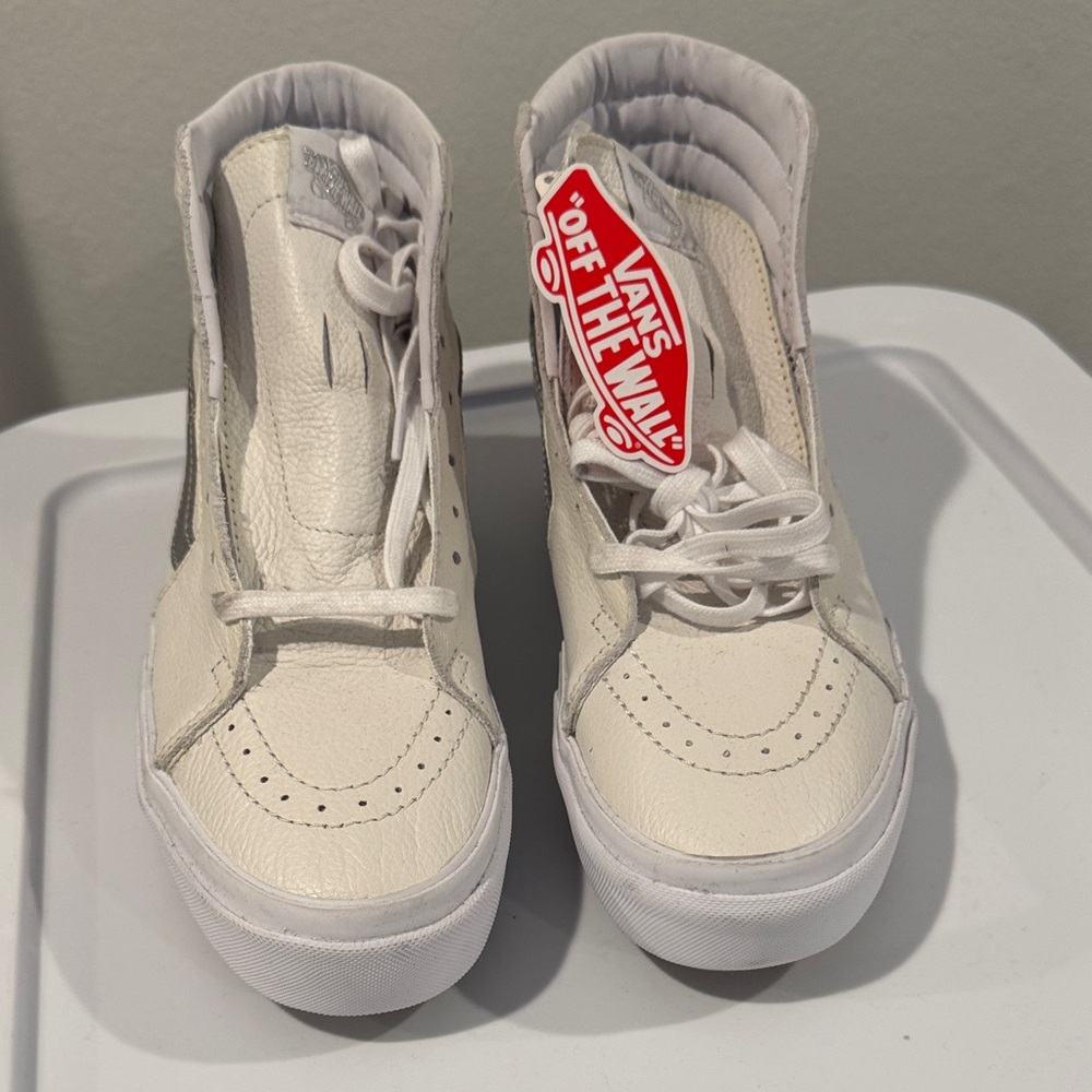Vans Cream High-Top Sneakers